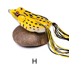 TopWater Frog Fishing Lure 4.3cm-6.5cm | 5g-17.5g Soft Silicone Bait Wobblers with Double Hooks for Bass Pike Snakehead