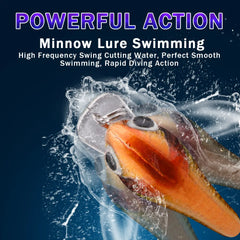 5pcs Mini Fish Bass Fishing Lure Set 3cm 1.5g Topwater Crankbaits for Pike & Bass