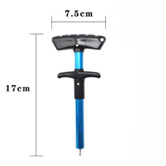 Portable Aluminum T-Hook Fish Hook Remover – Stainless Steel Fishing Tackle Tool