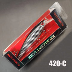 13g Sinking Minnow Fishing Lure – Hard Bait with 3D Eyes & Treble Hooks