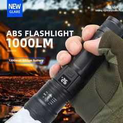 Powerful LED Flashlight – 5000LM Ultra Bright Tactical Torch with Zoom & Waterproof Design