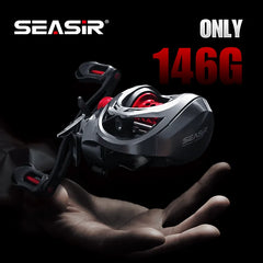Mansory Ultralight Baitcasting Reel 146g – 7.3:1, 11+1 Bearings, Double Spools, Carbon Body