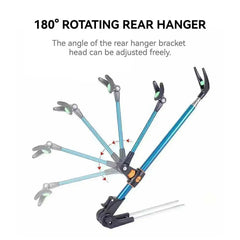 Thickened Telescopic Fishing Rod Bracket – Dual Purpose Adjustable Stainless Steel Holder (1.7M / 2.1M / 2.4M)