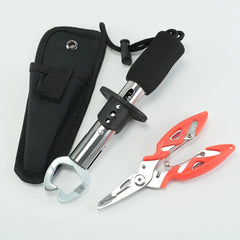 Stainless Steel Fishing Pliers & Fish Lip Gripper Combo Set