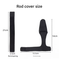 Fishing Rod Strap Set – Elastic Protection Rod Cap & Reel Tie