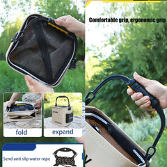 Portable Fishing Bucket – PVC Live Fish Container & Tackle Storage Box