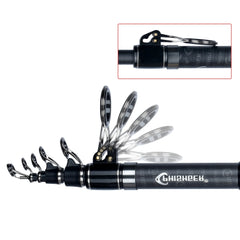 Telescopic Surf Spinning Rod 3.6m–4.5m | 30T Carbon Travel Surfcasting Fishing Pole