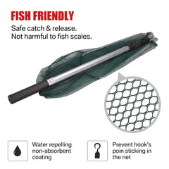 Telescopic Folding Fishing Net – Aluminum Alloy Landing Net for Carp & Fly Fishing