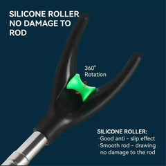 Thickened Telescopic Fishing Rod Bracket – Dual Purpose Adjustable Stainless Steel Holder (1.7M / 2.1M / 2.4M)