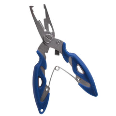 Multifunction Stainless Steel Fishing Pliers – Scissors, Hook Remover & Braid Cutter with Lanyard