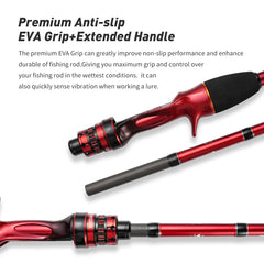 Sea Fishing Rod 1.75M MT Cuttlefish Rod with Fuji Rings – Lightweight Carbon Baitcasting Rod