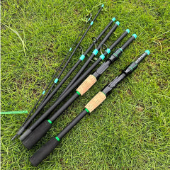 Casting & Spinning Lure Fishing Rod – 1.8m/2.1m Carbon Fiber Ultralight Travel Rod