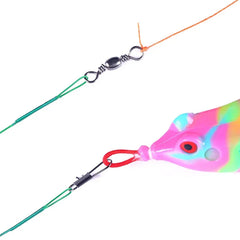 Super Strong Steel Wire Fishing Leader – Anti-Bite, High Tensile with Rotating Snaps (20–200pcs)