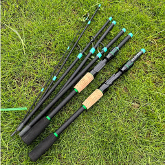 Casting & Spinning Lure Fishing Rod – 1.8m/2.1m Carbon Fiber Ultralight Travel Rod