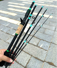 Casting & Spinning Lure Fishing Rod – 1.8m/2.1m Carbon Fiber Ultralight Travel Rod
