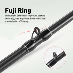 Sea Fishing Rod 1.75M MT Cuttlefish Rod with Fuji Rings – Lightweight Carbon Baitcasting Rod