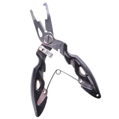 Multifunction Stainless Steel Fishing Pliers – Scissors, Hook Remover & Braid Cutter with Lanyard