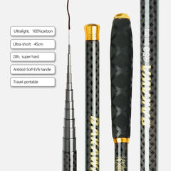 Ultralight Carbon Telescopic Fishing Rod 1.8M–7.2M | Portable Carp & Travel Spinning Pole