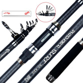 Telescopic Surf Spinning Rod 3.6m–4.5m | 30T Carbon Travel Surfcasting Fishing Pole
