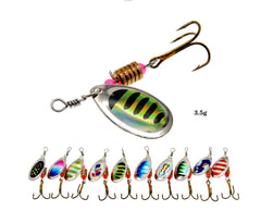Newest Metal Spoon Spinner Fishing Lure 16pcs Set – Crankbaits & Wobblers Kit for Pike