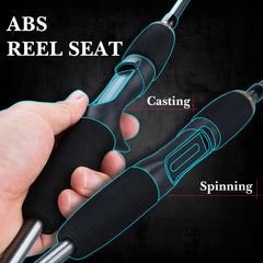 Spinning/Casting Rod – 5 Sections Carbon Fiber Ultra Light Carp Fishing Pole