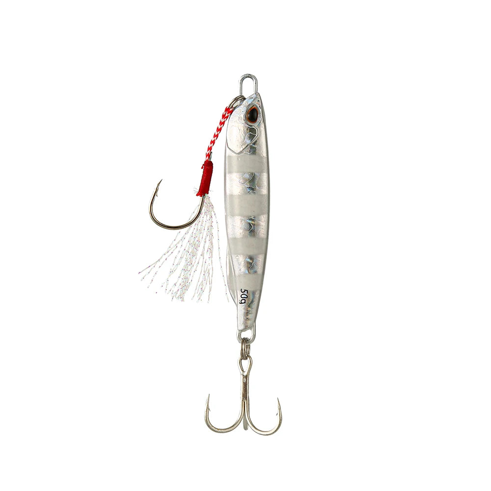 Metal Jig Fishing Lure – Saltwater & Freshwater Bass Casting Spoon Bait