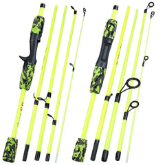 Sougayilang 5-Section Spinning & Casting Rod – Ultralight Carbon Fiber Travel Fishing Pole