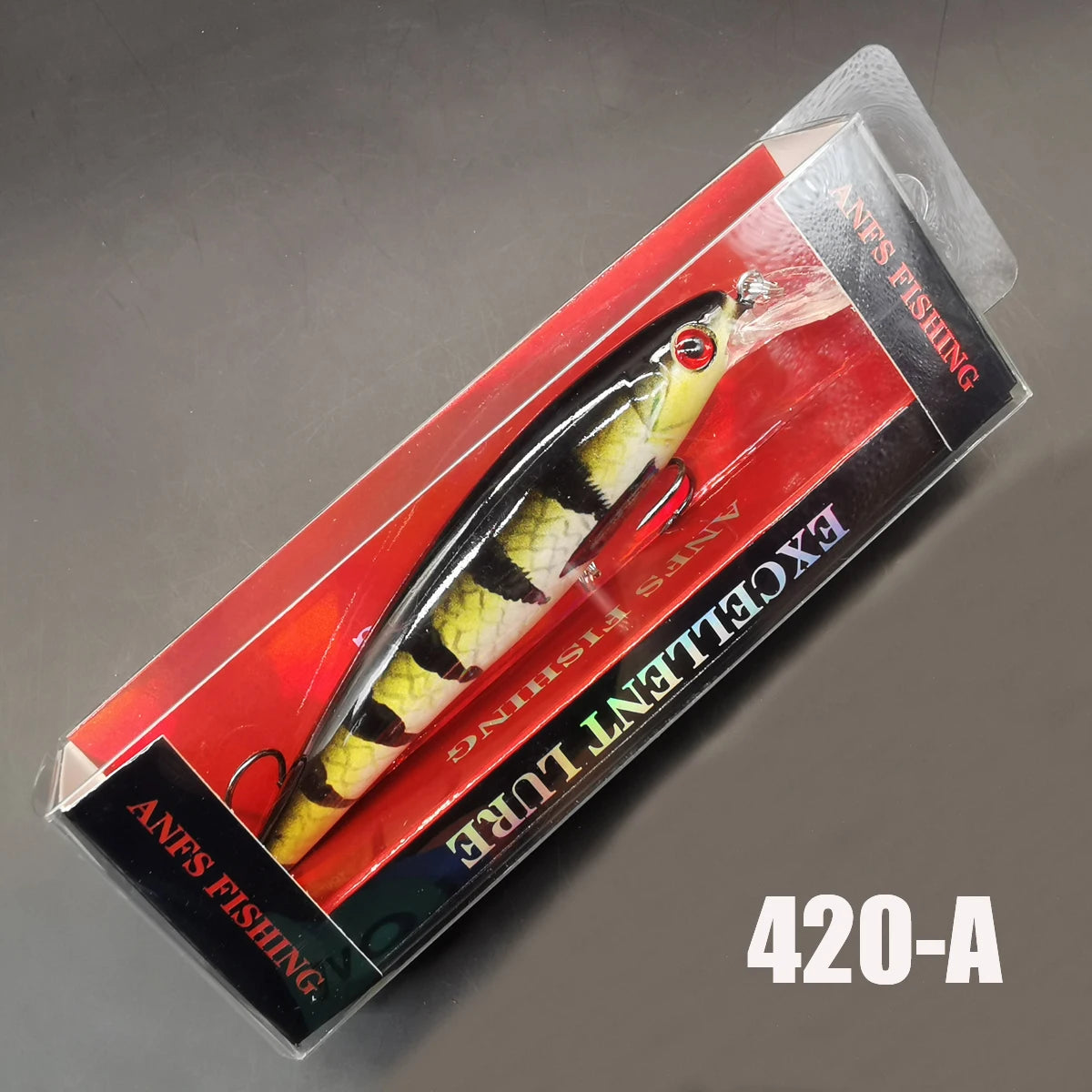 13g Sinking Minnow Fishing Lure – Hard Bait with 3D Eyes & Treble Hooks