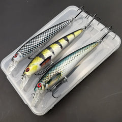 13g Sinking Minnow Fishing Lure – Hard Bait with 3D Eyes & Treble Hooks