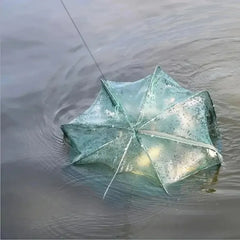 6 Hole Folding Fishing Net Trap – Crayfish, Crab, Shrimp & Eel Catcher