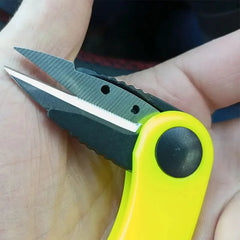 Folding Stainless Steel Fishing Line Scissors – Braided & Mono Line Cutter, Non-Slip Compact Fishing Tool