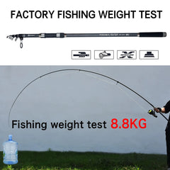 Telescopic Surf Spinning Rod 3.6/3.9/4.2/4.5m – 30T Carbon Surfcasting Fishing Pole