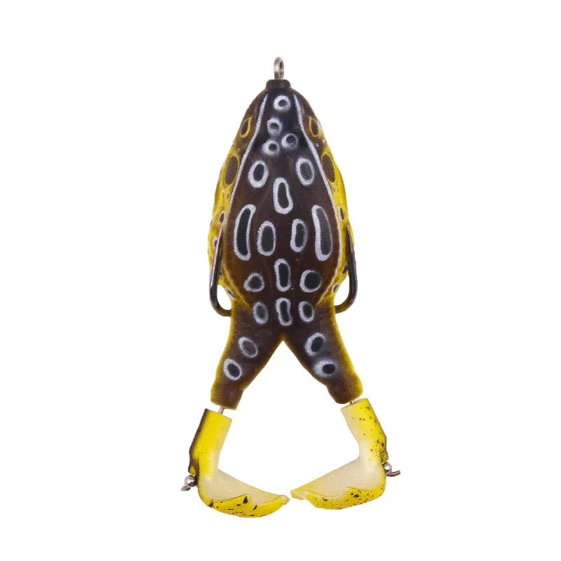 Frog Lure Double Propeller Legs Silicone Soft Baits 13.6g 16.6g Topwater Wobblers Artificial Bait for Bass Catfish